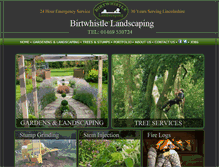 Tablet Screenshot of birtwhistlelandscaping.co.uk